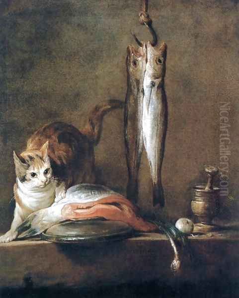 Still-Life with Cat and Fish - view 1