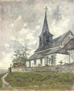 Rural Church by Dario de Regoyos y Valdes