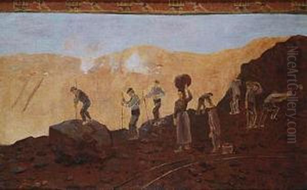 El Hierro. Cargadores (minas De Gallarta) C. 1899 - view 1