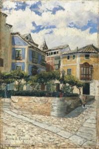 Una Plaza De Toledo by Dario de Regoyos y Valdes