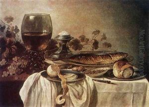 Breakfast-piece 1646 by Pieter Claesz.