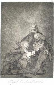 Qual La Decanonan From Los Caprichos Series by Francisco Goya Fuendetodos