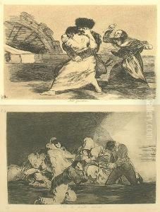 No Quieren From The Disasters Of
War Series; No Se Puede Mirar From The Disasters Of War Series by Francisco Goya Fuendetodos