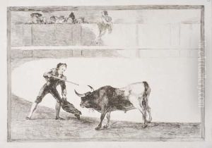 Pedro Romero Matando A Toro Parando by Francisco Goya Fuendetodos