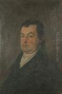 Portrait Of A Gentleman, Bust-length, With A Black Coat, With A White Cravat