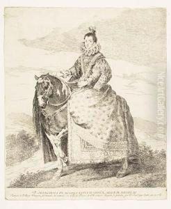 Margarita De Austria<</b> by Francisco Goya Fuendetodos
