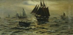 Sailboats Atdusk Sailboats Atdusk