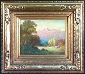 A Pastoral Landscape With Mountains In The Distance A Pastoral Landscape With Mountains In The Distance