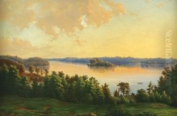 Sunrise Over The River - view 1