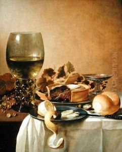 Still Life with Giant Roemer, 1647 by Pieter Claesz.