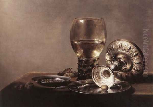Still Life with Wine Glass and Silver Bowl - view 1