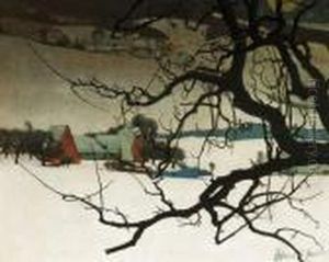 Paysage Hivernale by Valerius De Saedeleer