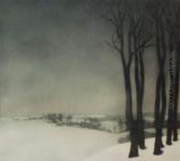 Sans Titre [vue Enneigee Aux Grands Arbres] - view 1
