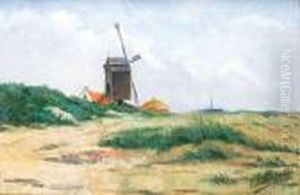Paysage Au Moulin by Valerius De Saedeleer