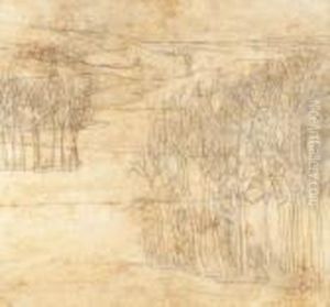 Landschap by Valerius De Saedeleer