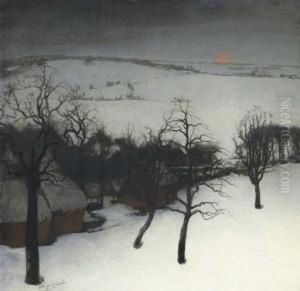 Paysage D'hiver - Winter Landscape by Valerius De Saedeleer