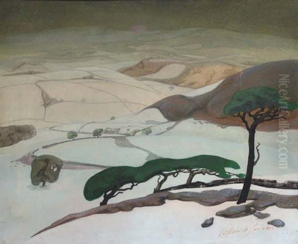 A View Of A Valley, Wales - view 1