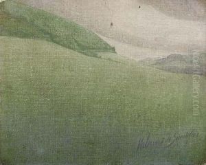 A Summer Landscape In Wales by Valerius De Saedeleer