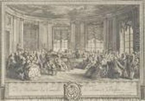 "le Concert./a Madame La Comtesse De Saint Brisson" by Augustin de Saint-Aubin