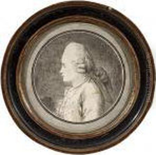 Portrait Presume Du Marquis De Marigny, Profil Gauche, Portant Uncatogan. - view 1