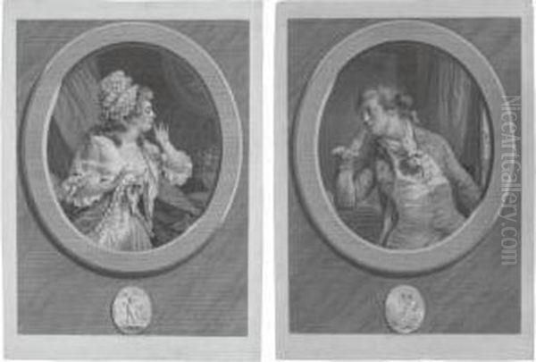 Au Moins Soyez Discret; And Comptez Sur Mes Sermens by Augustin de Saint-Aubin