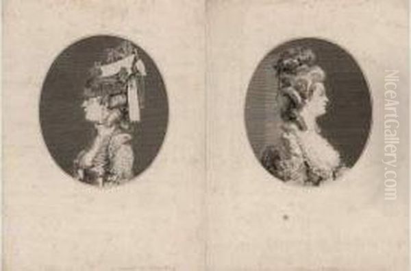 Louise-emilie, Baronne De ...; Adrienne-sophie Marquise De ... Pendants. - view 1