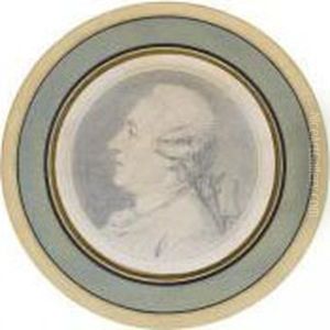 Portrait Presume Du Graveur Nicolas Cochin by Augustin de Saint-Aubin
