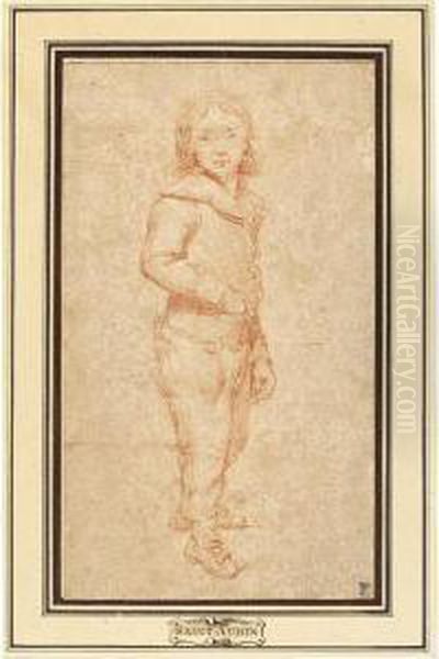 A Portrait Of A Young Boy, Standing Full Length - view 1