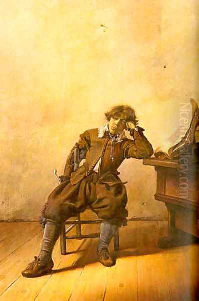 Young Scholar In His Study 1630 - view 1