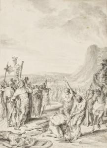 Manlius Torquatus Fait Oter La Vie A Son Fils Qui Avait Combattu Malgre Sa Defense by Gabriel De Saint Aubin