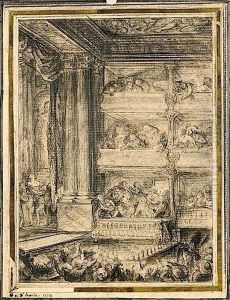 Le Couronnement De Voltaire Au
Theatre Francais, Le 30 Mars 1778 : Voltaire Est Couronne Par Brizard Et
Madame La Marquise De Villette by Gabriel De Saint Aubin