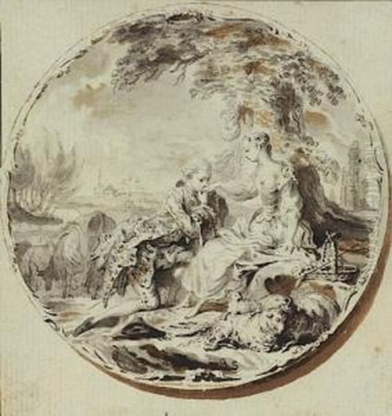 Vingt-neuf Projets De Boites :
Groupe De Vingt-neuf Dessins Preparatoires A Des Dessins De Boites
D'orfevrerie Dorees Et Argentees; Dont Deux Ensembles Complets De Six
Dessins, Pour Deux Boites - view 1