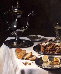 Still life with Turkey Pie (detail) 1627