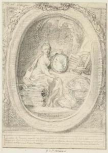 The Muse Of History Carrying A
Portrait Of Monsieur Philippe: Forspectacle De L'histoire Romaine by Gabriel De Saint Aubin