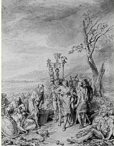 Trajan Dechire Ses Vetements Pour Servir A Bander Les Plaies Des Blesses - view 1