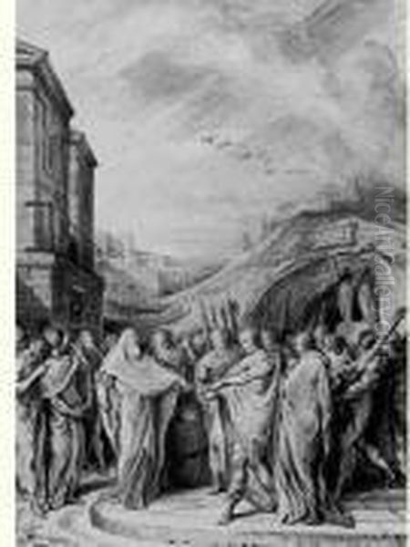 Accius Naevius, Augure, Assure A Tarquin L'ancien Que Sa Pensee Lui Est Connue - view 1