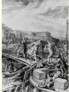 La Defense Du Pont De Rome Par Horatius Cocles Et Deux Autres Guerriers Intrepides