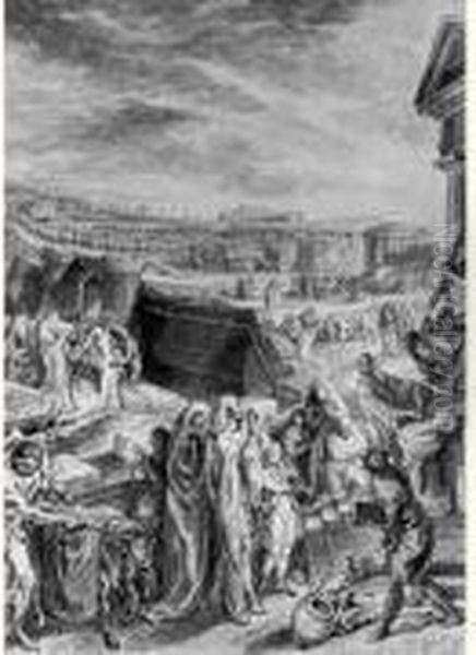 Supplications Pour Une Maladie
Contagieuse Dont On Attribua La Fin Au Supplice De La Vestale Urbinia - view 1