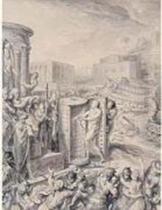 Regulus Condamne Aux Plus Affreux Supplices by Gabriel De Saint Aubin