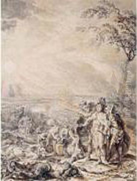 La Victoire D'hannibal Sur Les Romains A La Journee De Cannes - view 1