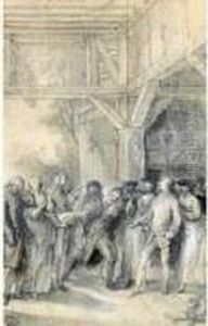 Le Jardinier Et Son Seigneur by Gabriel De Saint Aubin