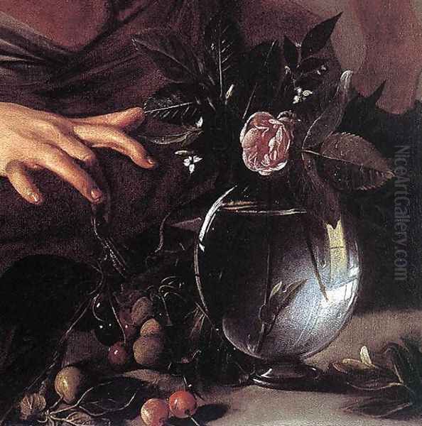 Boy Bitten by a Lizard (detail) c. 1594 - view 1