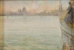 Veduta Di Citta Dal Mare Con Gentildonna Veduta Di Citta Dal Mare Con Gentildonna