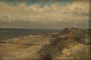 Cabines A La Mer Du Nord by Edmond De Schampheleer