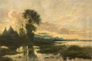Dusk River Landscape Dusk River Landscape