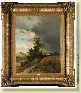 Le Retour Des Champs Avant L'orage by Edmond De Schampheleer