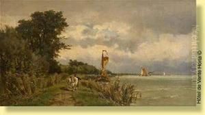 Berge Pres De Haarlem by Edmond De Schampheleer