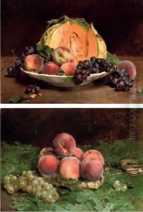 Peches Du Midi; Fruits D'automne by Louis De Schryver