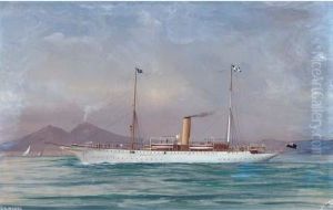 The Steam Yacht 
Mekong 
 In The Mediterranean Off Naples