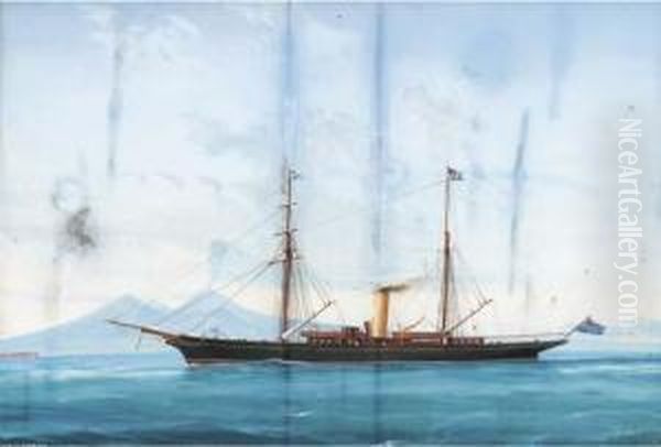The Steam Yacht Cleopatra Cruising In Mediterranean - view 1